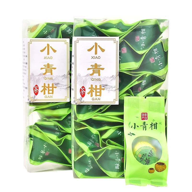独立包装小青柑普洱茶陈皮普洱熟茶叶水果茶柑普茶十八颗PC盒装