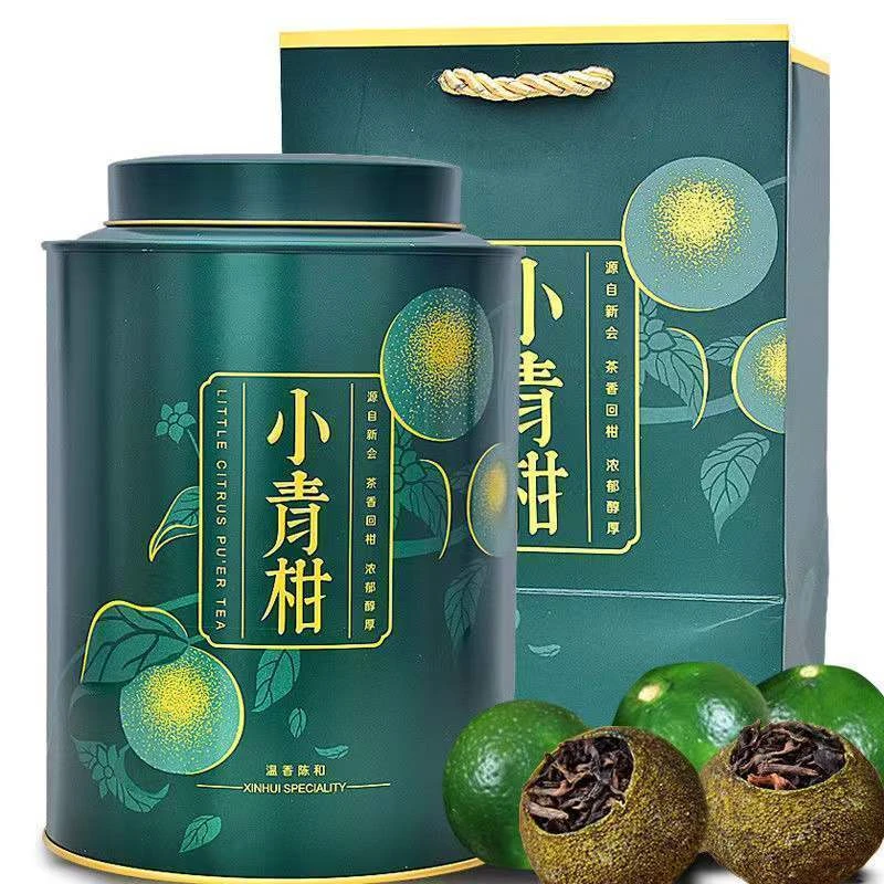 新会小青柑普洱茶10+16宫廷普洱熟茶叶陈皮柑普茶橘普茶茶叶罐装