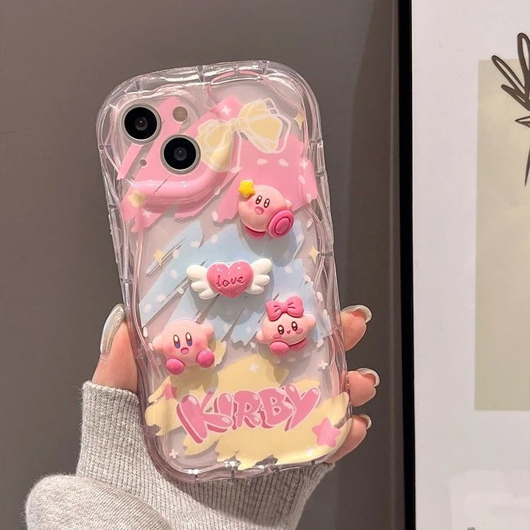 苹果/华为/vivo/oppo/小米可爱卡通少女星之卡比全包防摔手机壳软