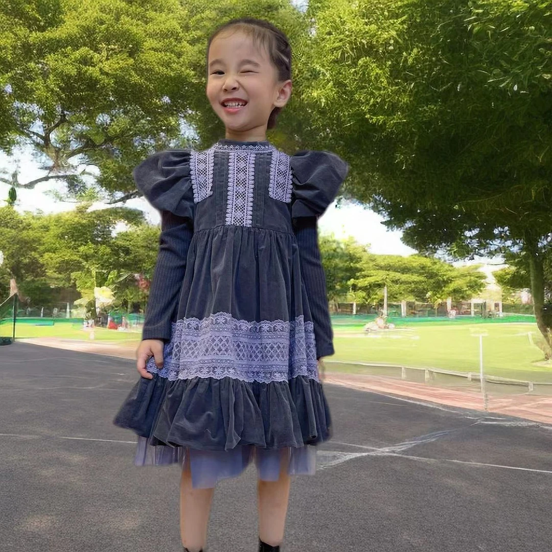 儿童秋冬上衣长袖圆领套头休闲百搭时尚公主卫衣女童白色打底女士