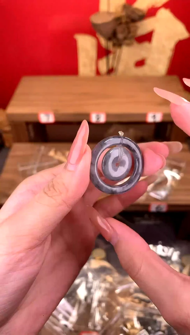 【闪购商品】白玉菩提吊坠子母口乌料吊坠