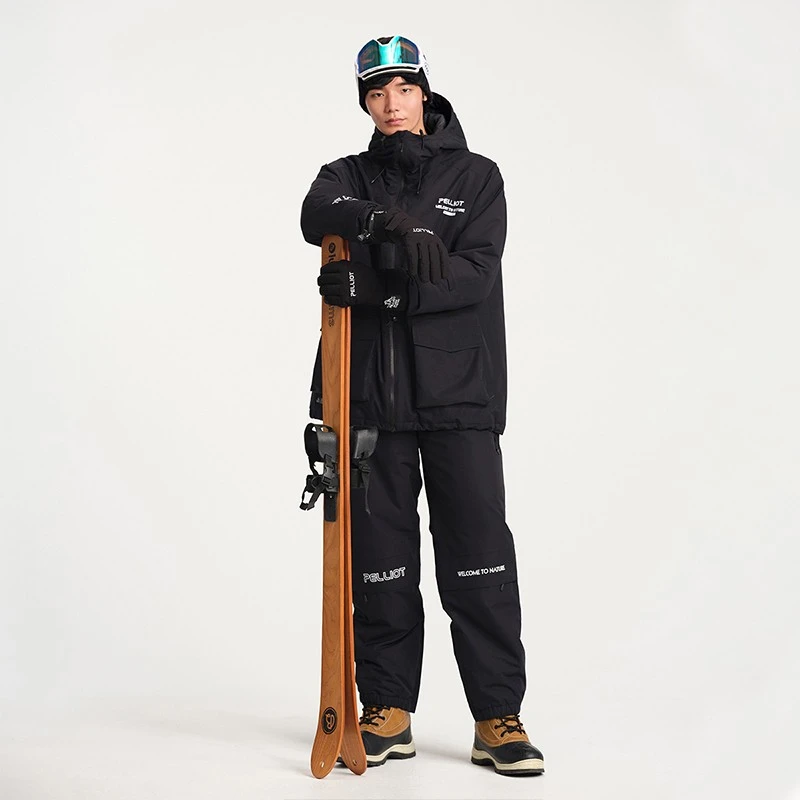 【伯希和】单板滑雪裤男女冬季户外防风保暖防水束脚裤登山防寒裤