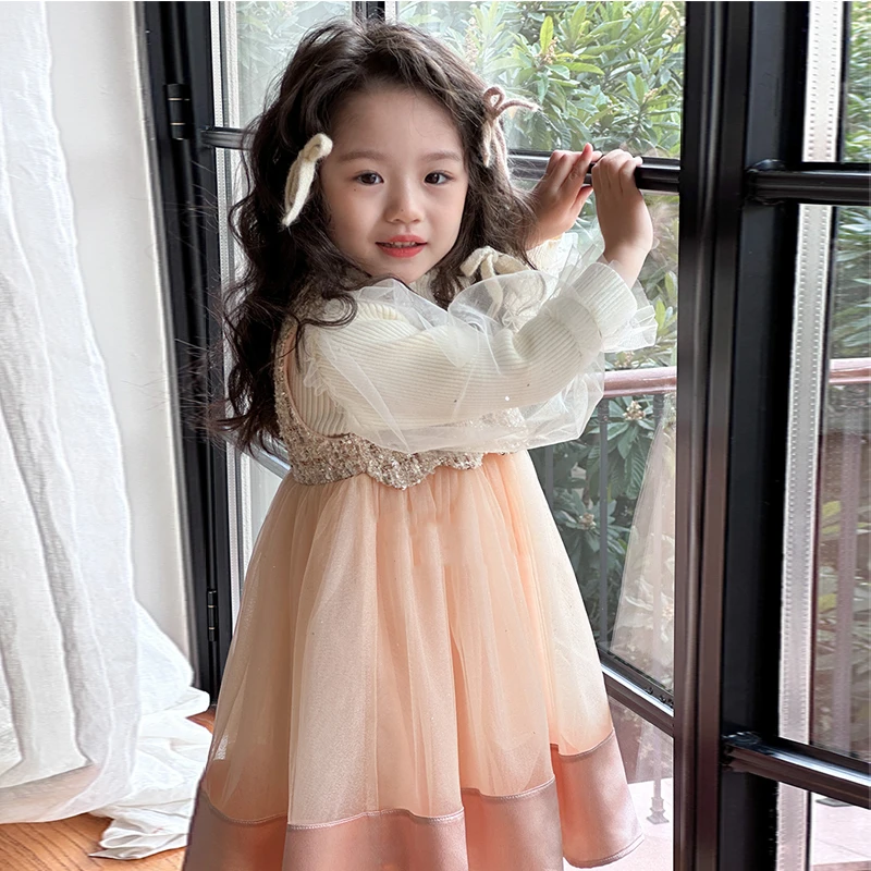 (可儿专属）女童连衣裙加绒秋冬洋气儿童小香风公主裙宝宝周岁