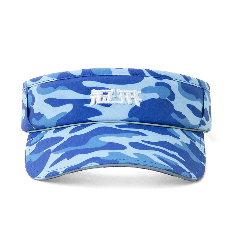 冠戒2024新款迷彩透气空顶帽夏季休闲户外速干帽子时尚印花