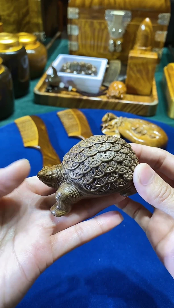【闪购商品】金丝楠木艺阴沉木 金钱龟