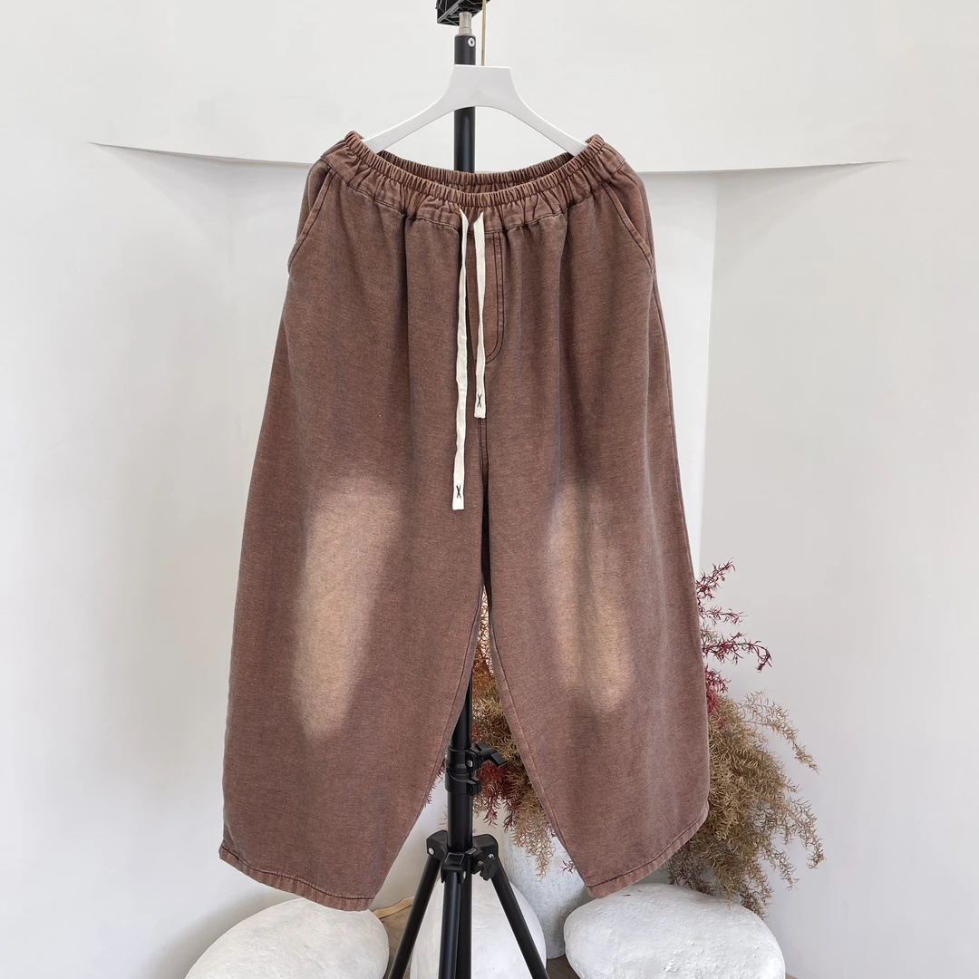 24316彩色色织双面色牛仔裤女