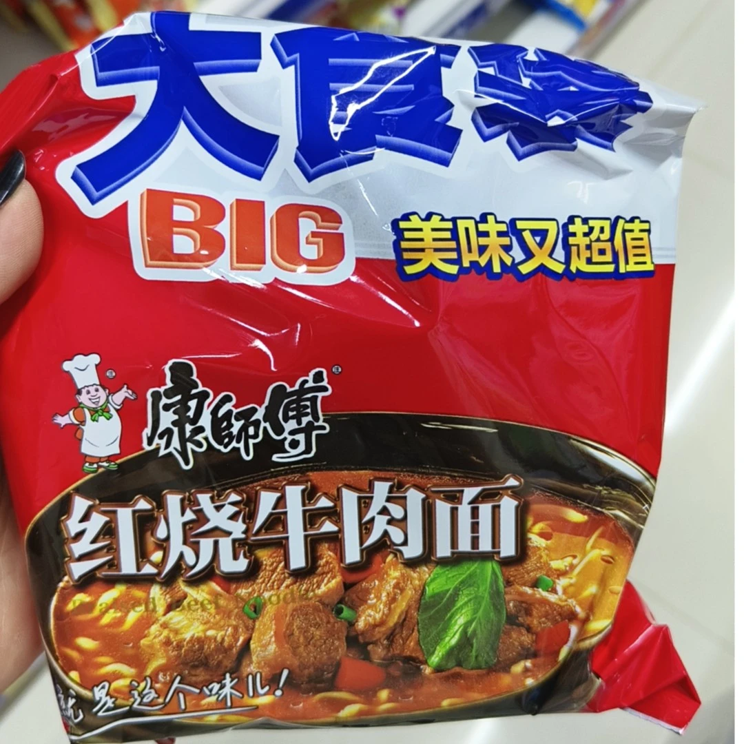 康师傅红烧牛肉面袋