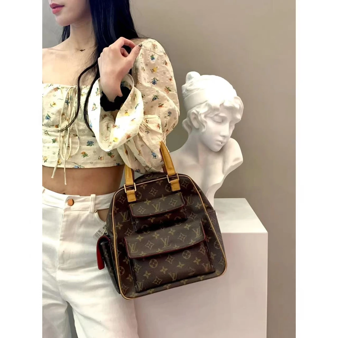 95新 LouisVuitton/路易威登 肥肥中古/竖版骆驼包