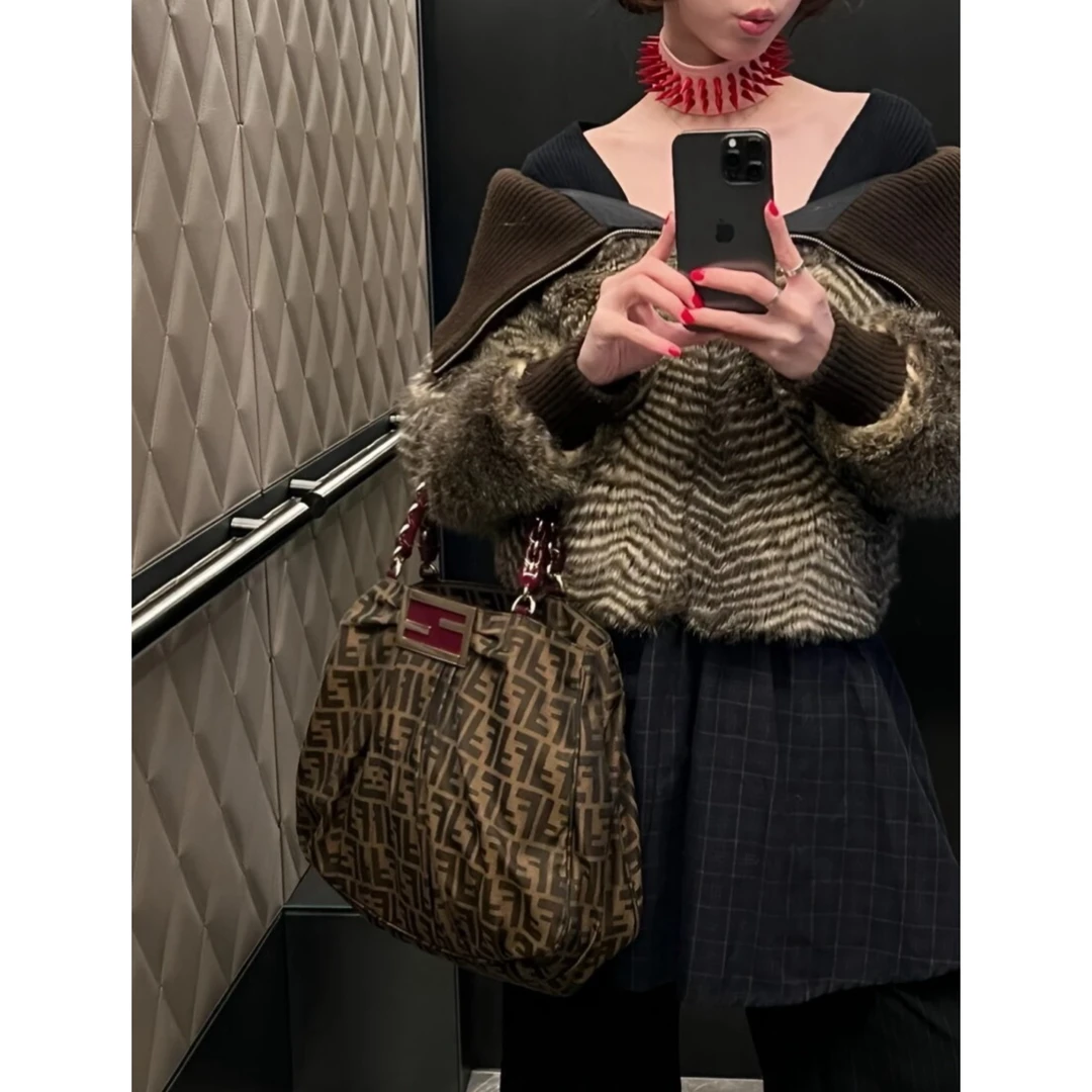 95新 FENDI/芬迪 肥肥中古/托特包