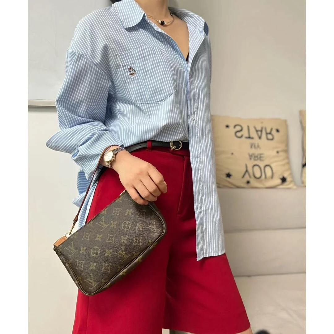 95新 LouisVuitton/路易威登 肥肥中古/大麻将包