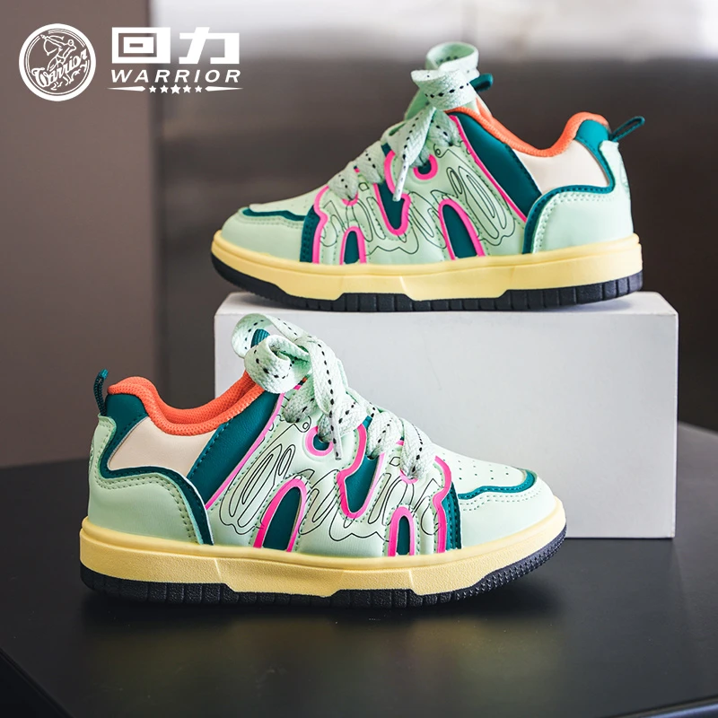 回力童鞋2024年春秋季新款休闲百搭女童小白鞋中大童运动鞋子潮款