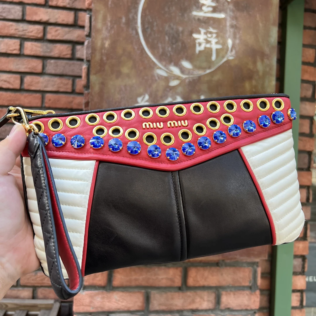 95新 MIU MIU/缪缪 MiuMiu钻石手包