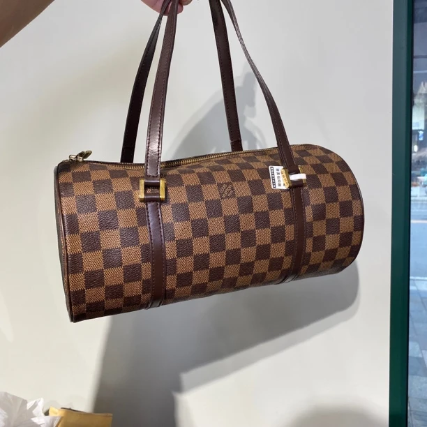 95新 LouisVuitton/路易威登 Lv棋盘格巴比龙30单肩包