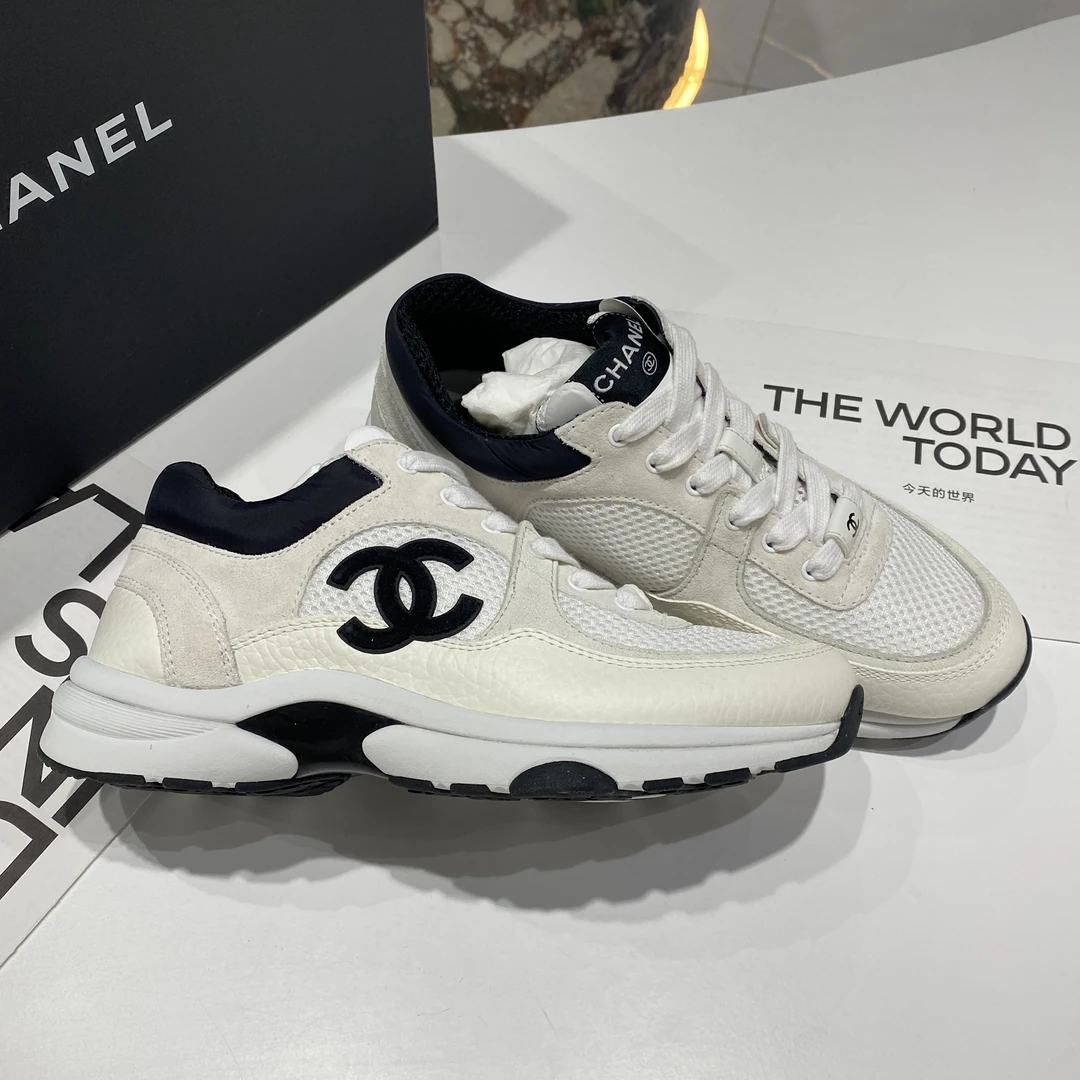 全新未使用 Chanel/香奈儿 黑白熊猫运动鞋36码
