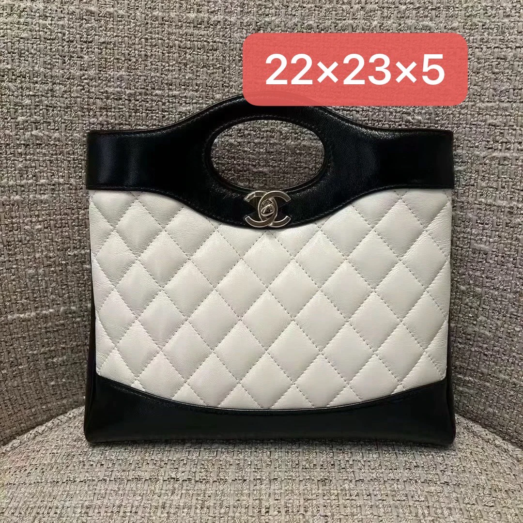 全新未使用 Chanel/香奈儿 24B 31bag迷你黑白拼色包