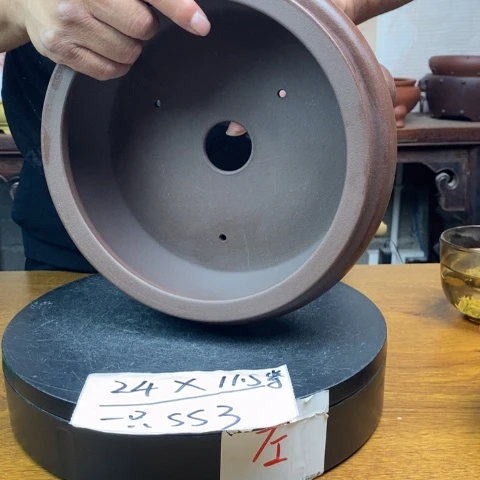 紫砂花盆货号一只SS3