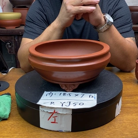 紫砂花盆货号一只YJ50
