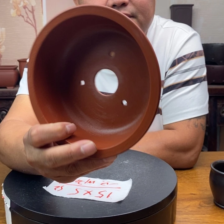 紫砂花盆货号一只WP45