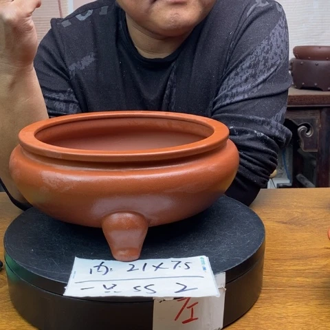 紫砂花盆货号一只SS2