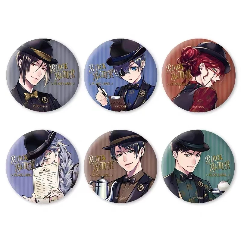 【拆卡】【拆盒】黑执事 cafe black label徽章透卡明信片卡牌【盲盒】
