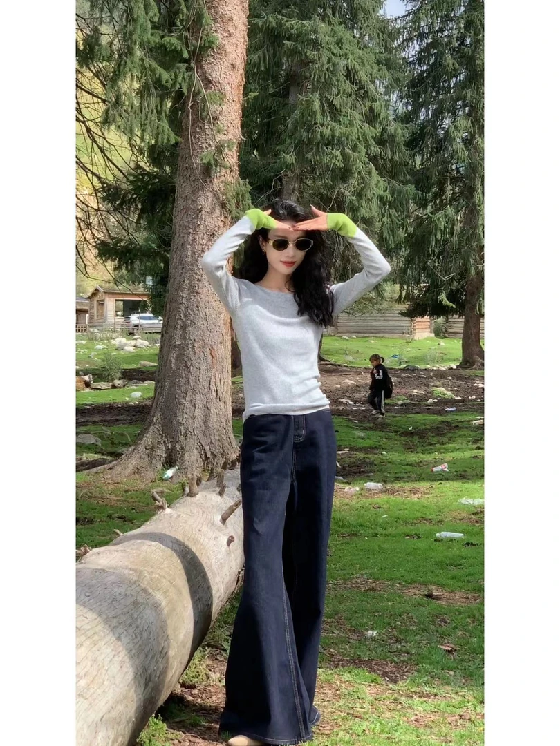 二静子 极简约静奢（原牛）一款能满足所有需求指标牛仔裤 HG6680