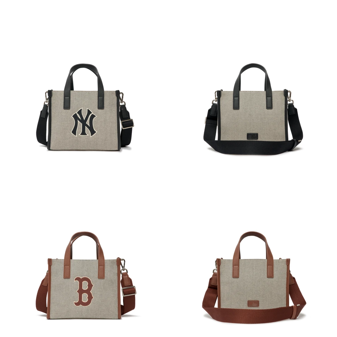 MLB 3AORS062N 基本款大标志帆布小型手提包波士顿