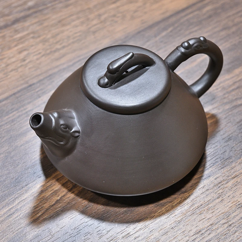 紫砂茶壶原矿紫陶石瓢壶功夫茶具家用泡茶壶单壶过滤泡茶器