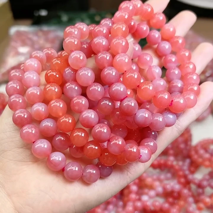39282盐源玛瑙单圈约10mm手串~多样性发一