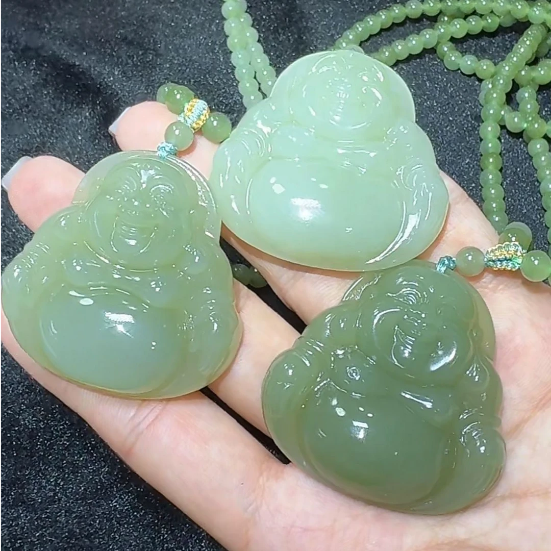 菲菲珠宝好*和田玉佛公吊坠约46*46mm-多样性发一