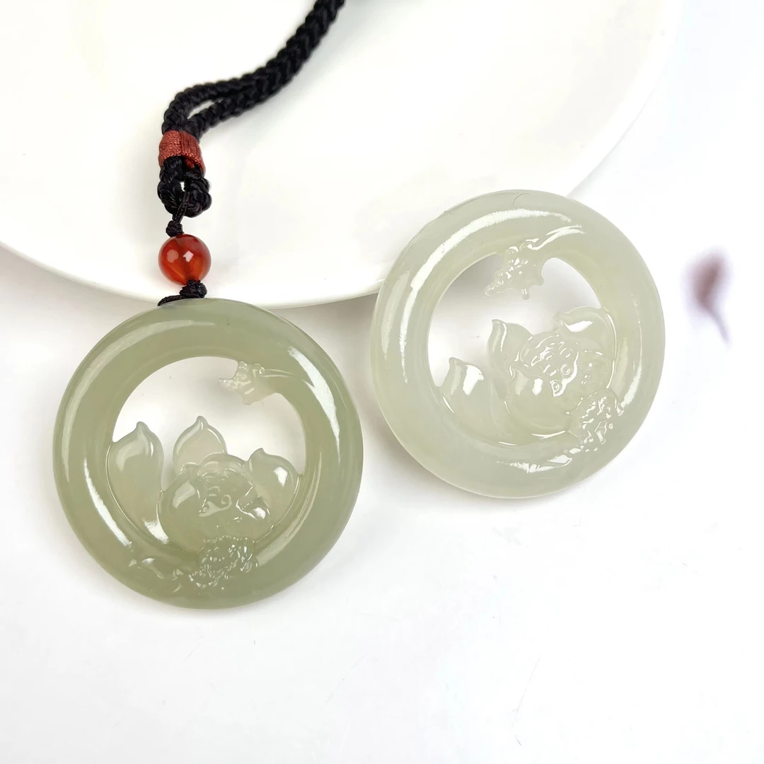 【春日珠宝】菲菲珠宝好^和田玉莲花吊坠*多样性发一