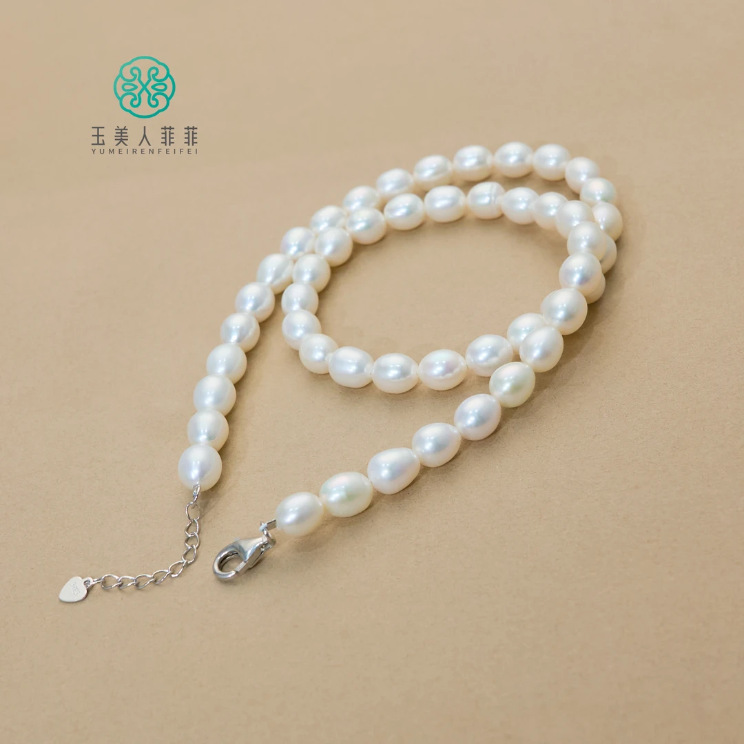 玉美人菲菲/S925珍珠项链约7-8mm