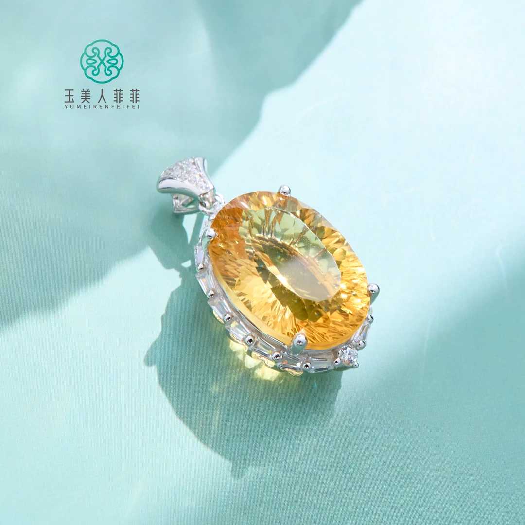 【春日珠宝】菲菲珠宝好*S925水晶吊坠约24*15mm