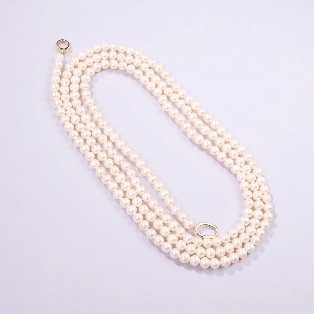 【春日珠宝】菲菲珠宝好*S925珍珠项链约5-6mm