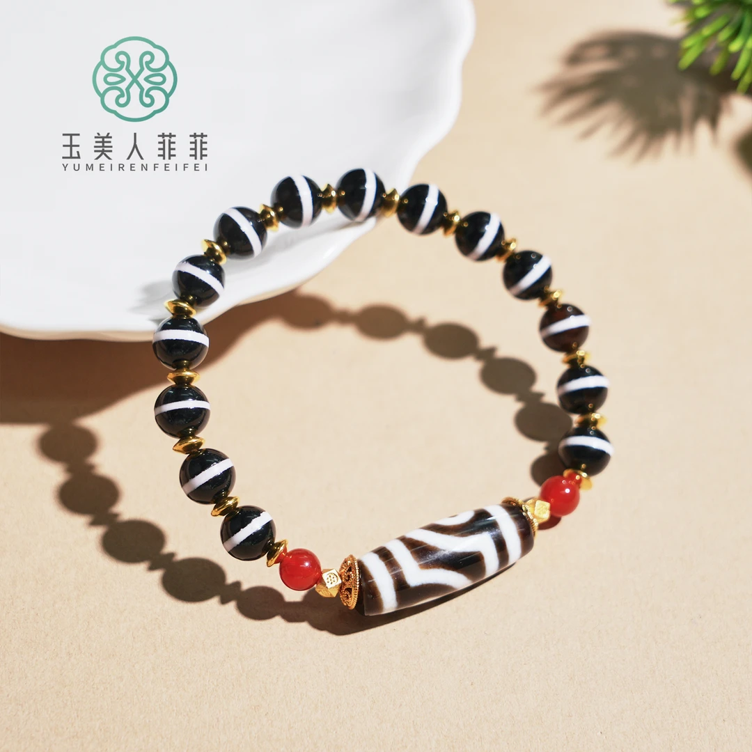 菲菲珠宝好*玛瑙单圈手串约8mm