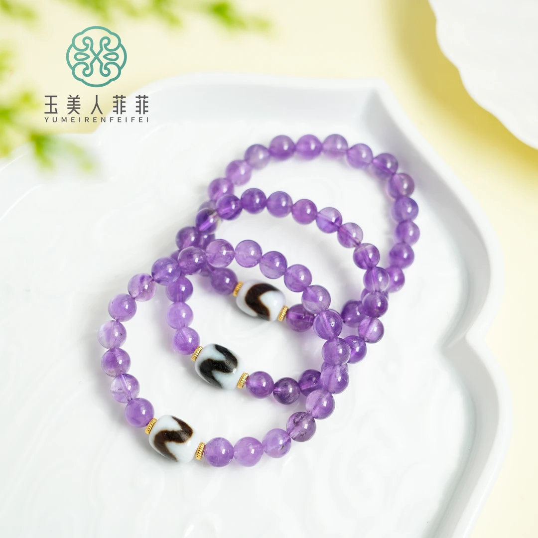 菲菲珠宝好~水晶单圈约8mm手串-多样性发一