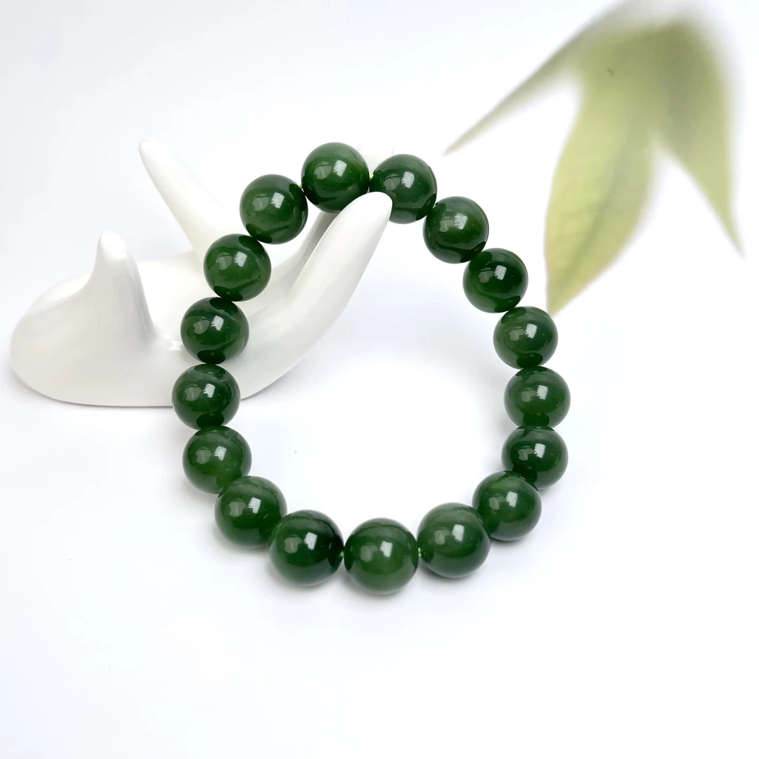 【春日珠宝】菲菲珠宝好*40630和田玉单圈手串约12mm