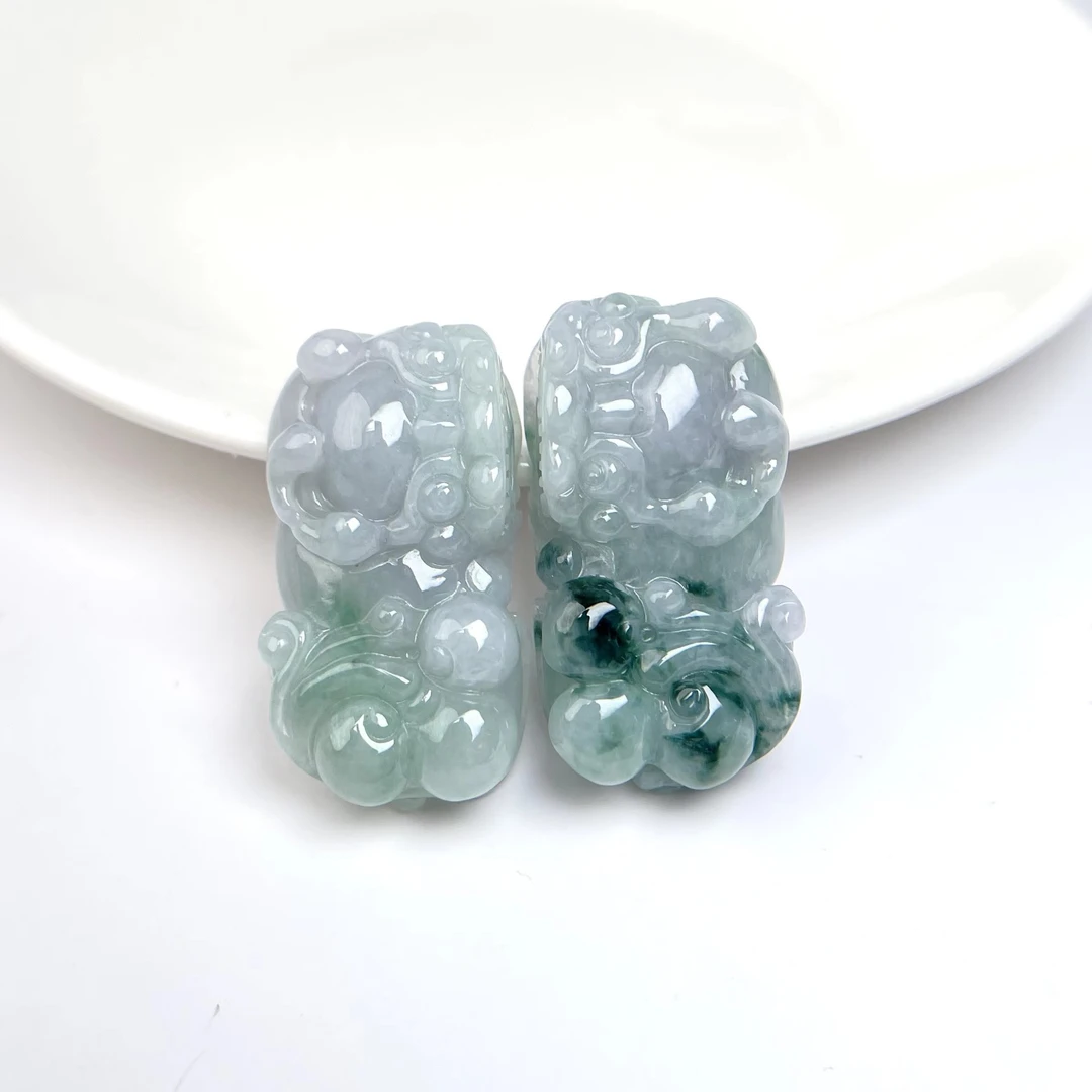 【春日珠宝】菲菲珠宝好*翡翠貔貅吊坠约21*39mm-多样性发一