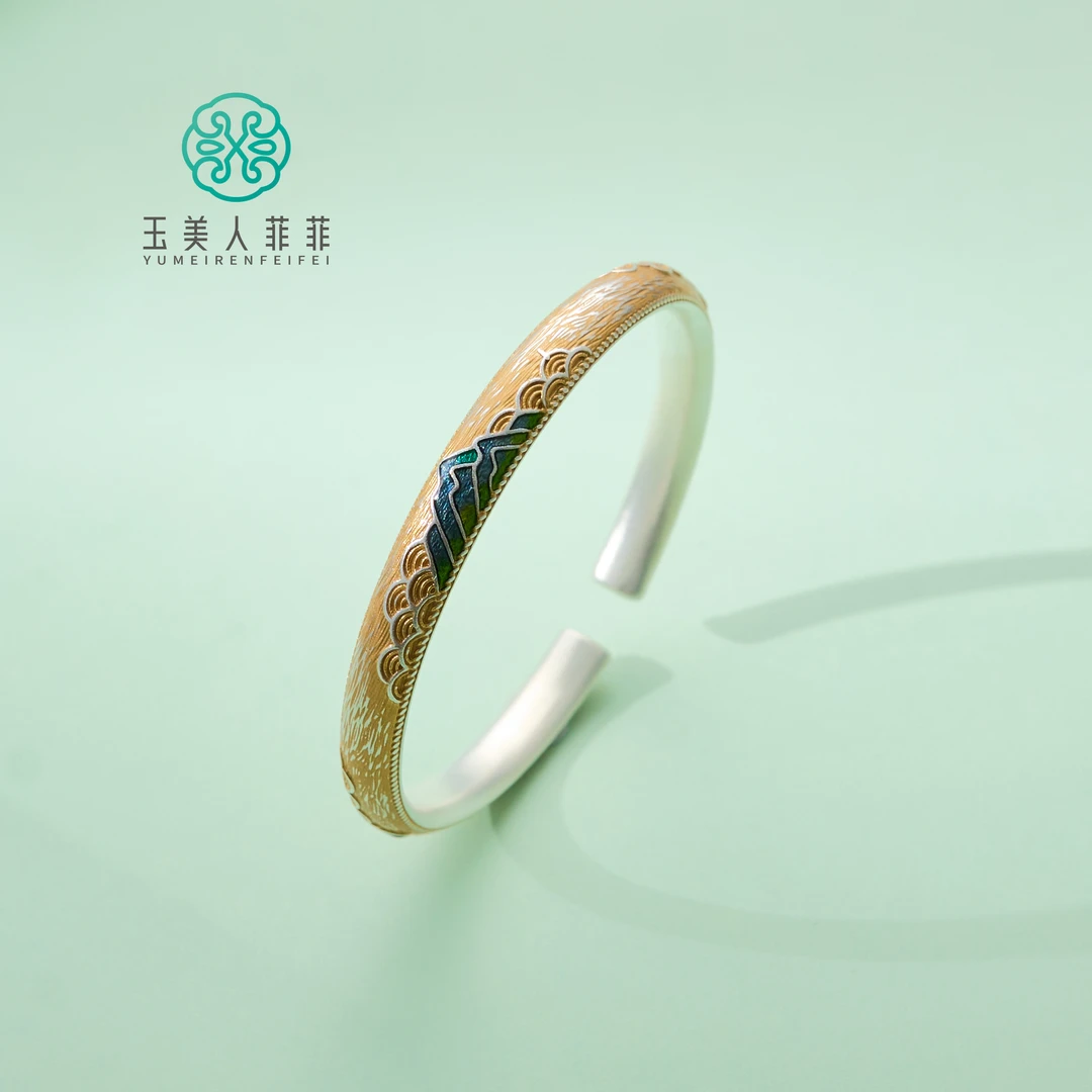 足银手镯 【春日珠宝】玉美人菲菲#足银手镯