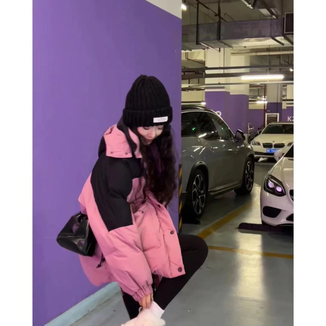 大韩自制YR130粉红女郎冬款外套