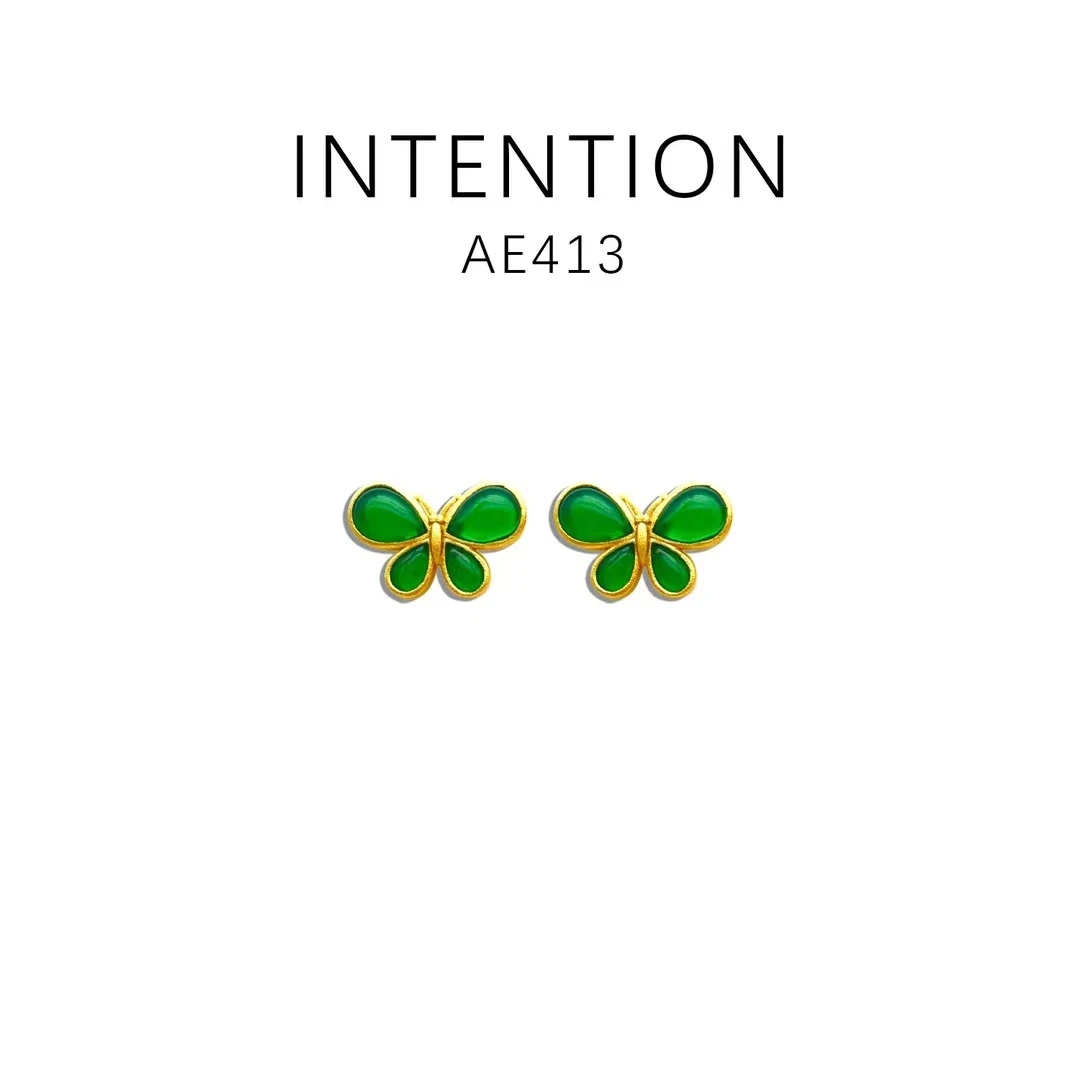 铜合金耳饰  中古风设计款轻奢气质耳饰~AE413