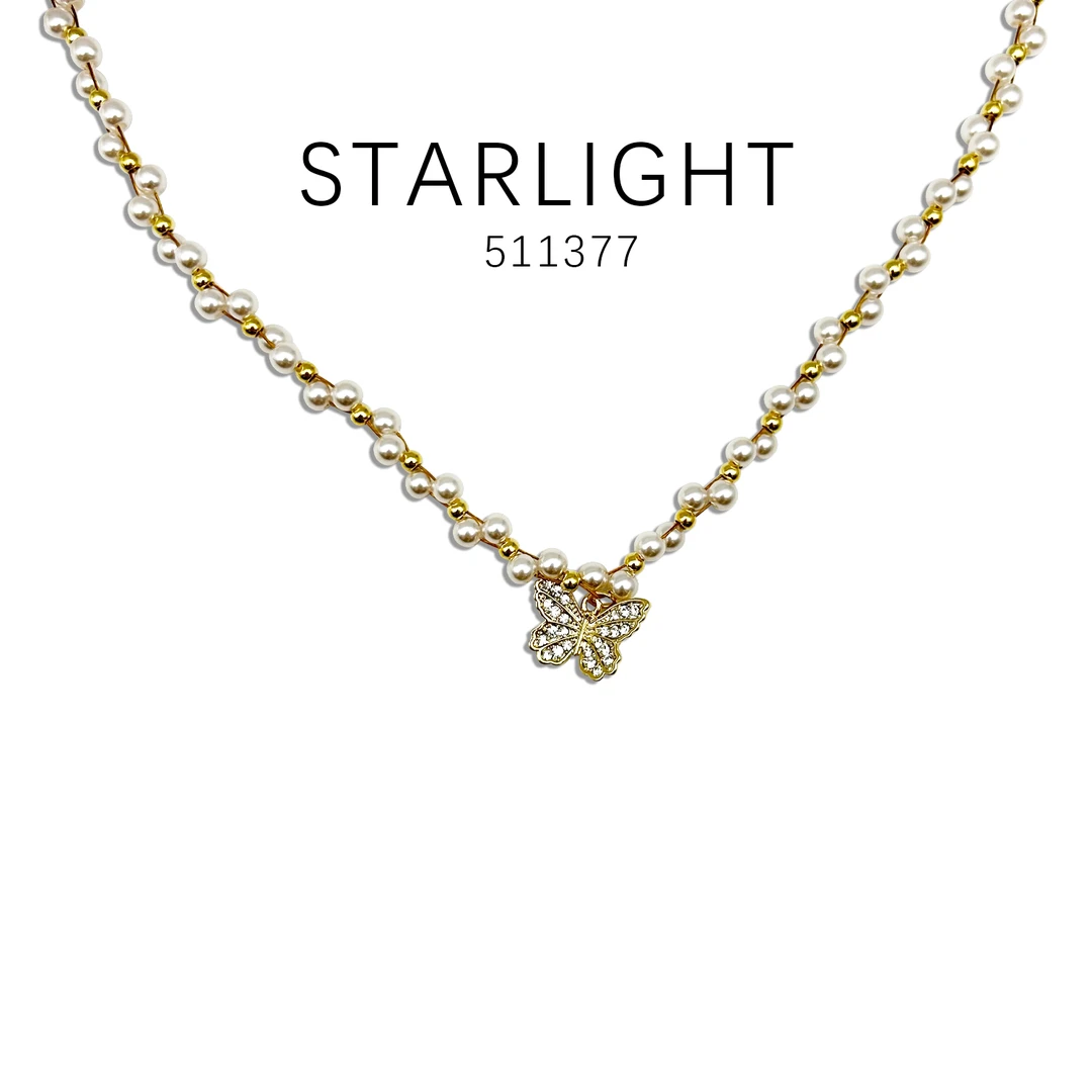 铜合金项链 设计款优雅时尚百搭珠珠项链～511377