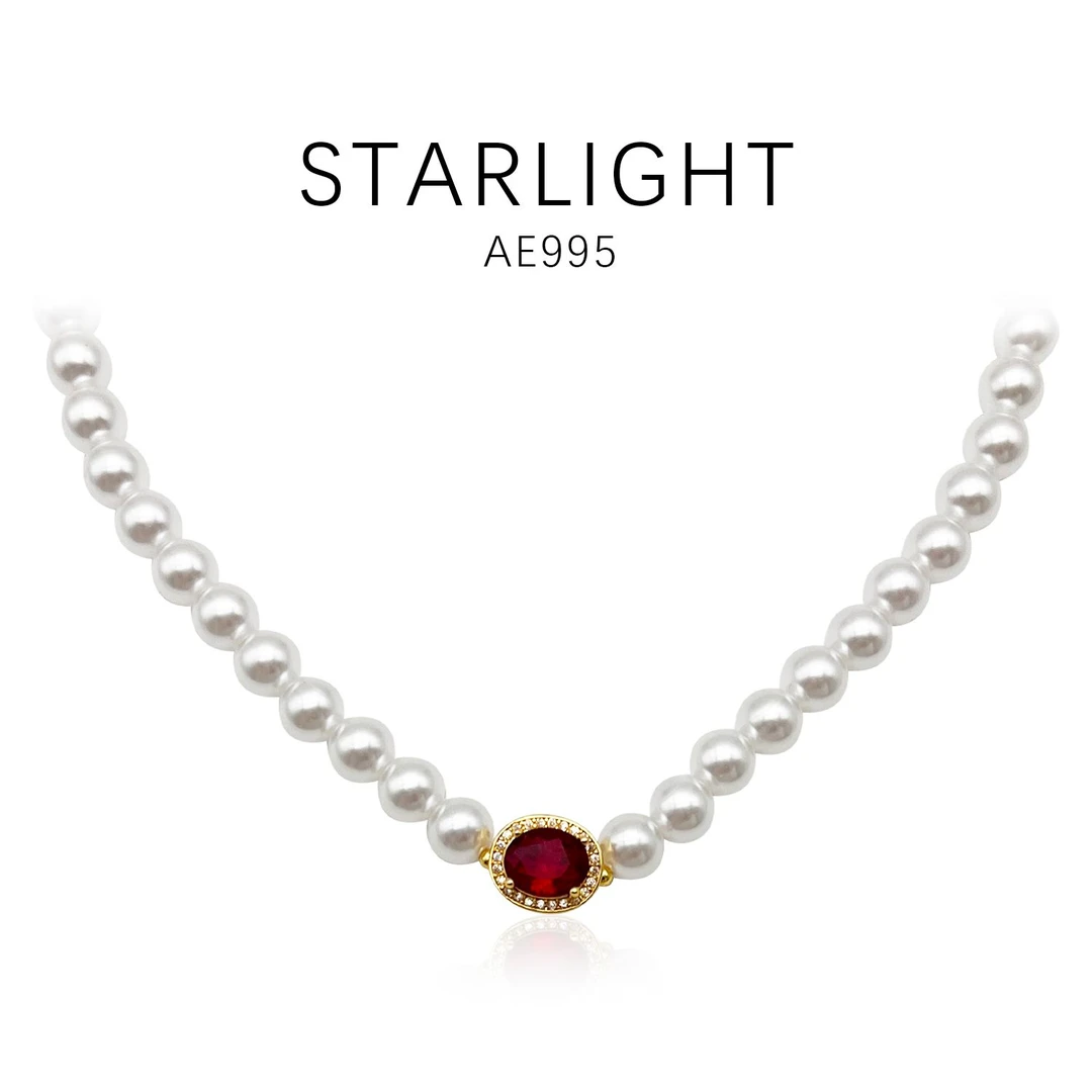 铜合金项链 经典款优雅时尚气质百搭项链(8mm)~AE995