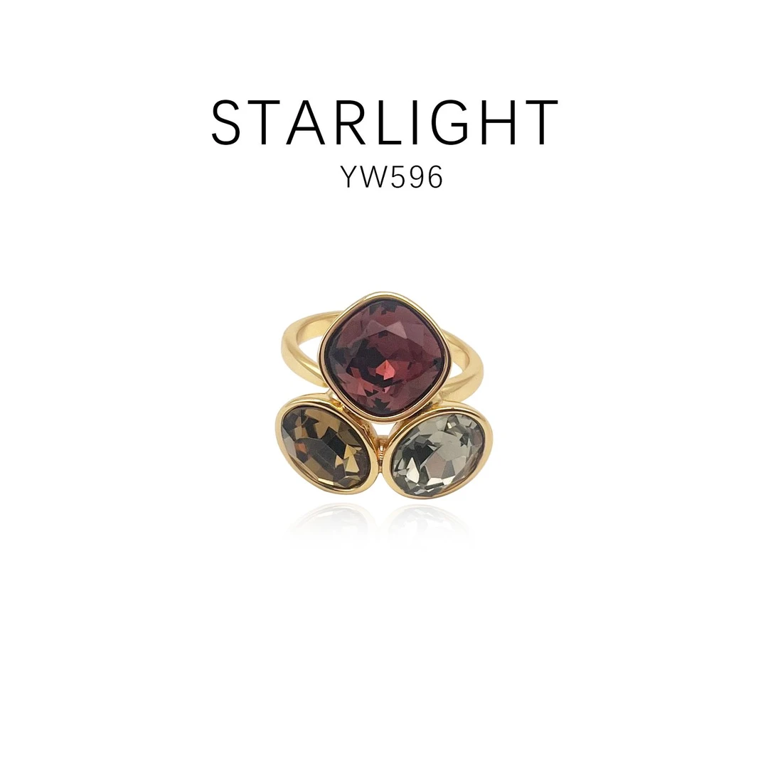 铜合金戒指 设计款时尚精致戒指~YW596