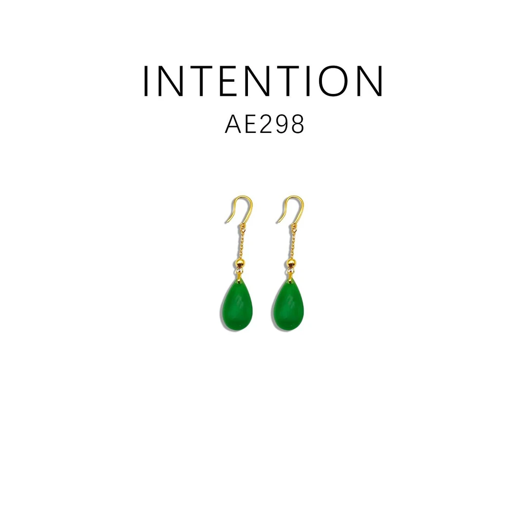 铜合金耳饰 中古风设计款轻奢气质耳饰~AE298