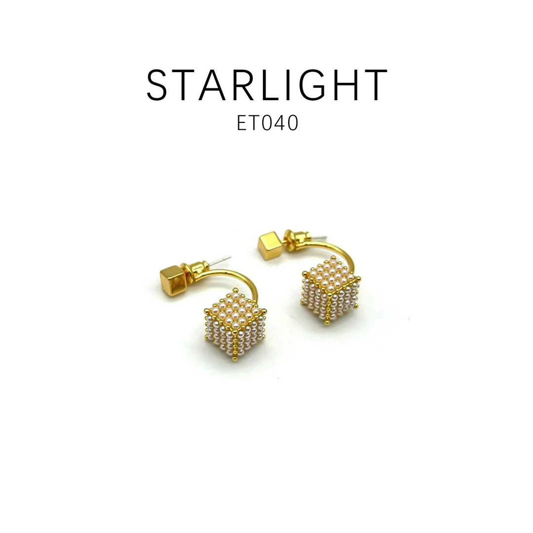 铜合金耳饰 经典款优雅时尚百搭耳饰～ET040