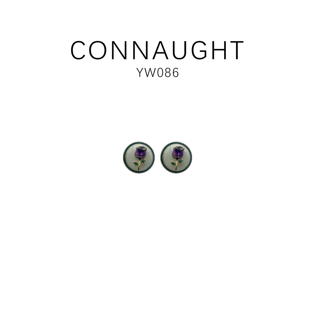 铜合金耳饰 时尚百搭简约优雅耳饰-YW086
