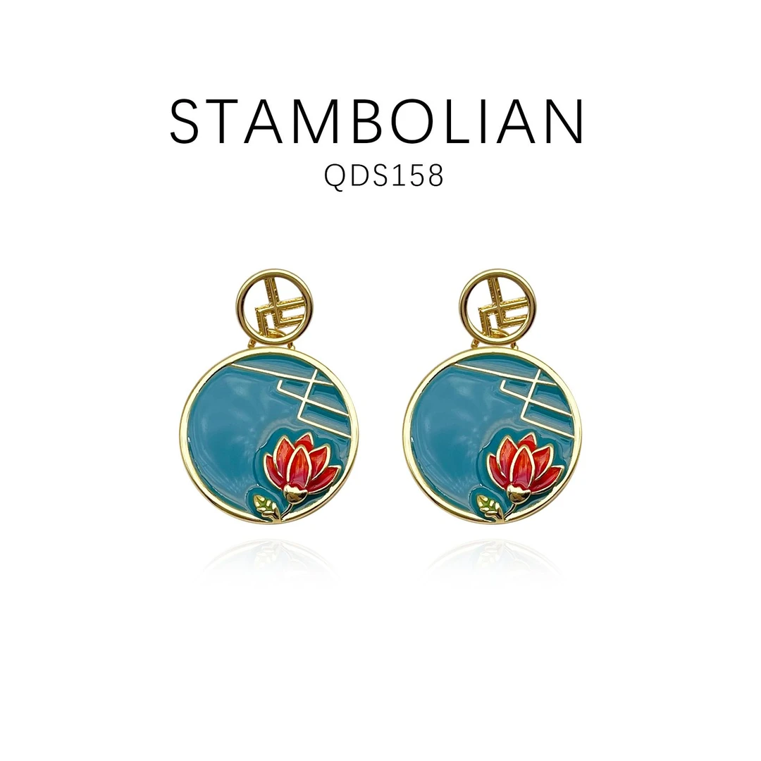 铜合金耳饰 优雅时尚百搭耳饰～QDS158