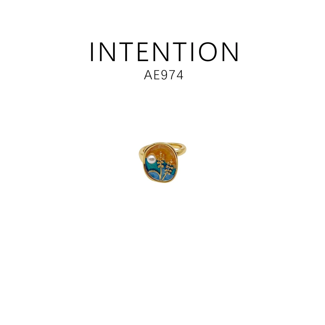 铜合金戒指 设计款优雅时尚气质百搭轻奢戒指~AE974