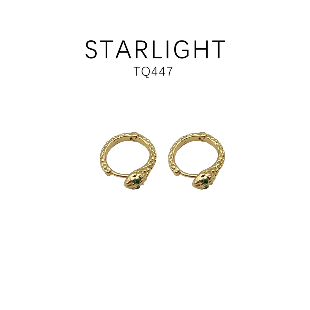 铜合金耳饰 经典复古百搭轻奢耳饰~TQ447