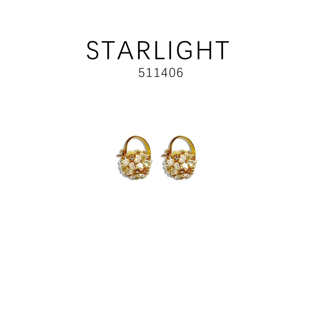 铜合金耳饰 经典款优雅简约气质百搭耳饰~511406